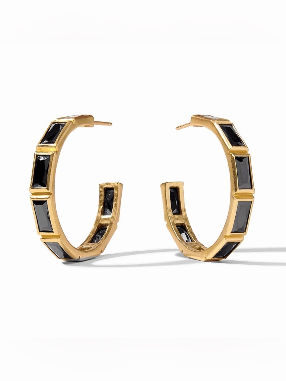 NWOT Julie Vos Baguette Hoop Earring